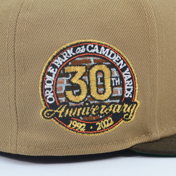 Baltimore Orioles 30th Anniversary Exclusive New Era 59Fifty Fitted Hat - Khaki/Walnut