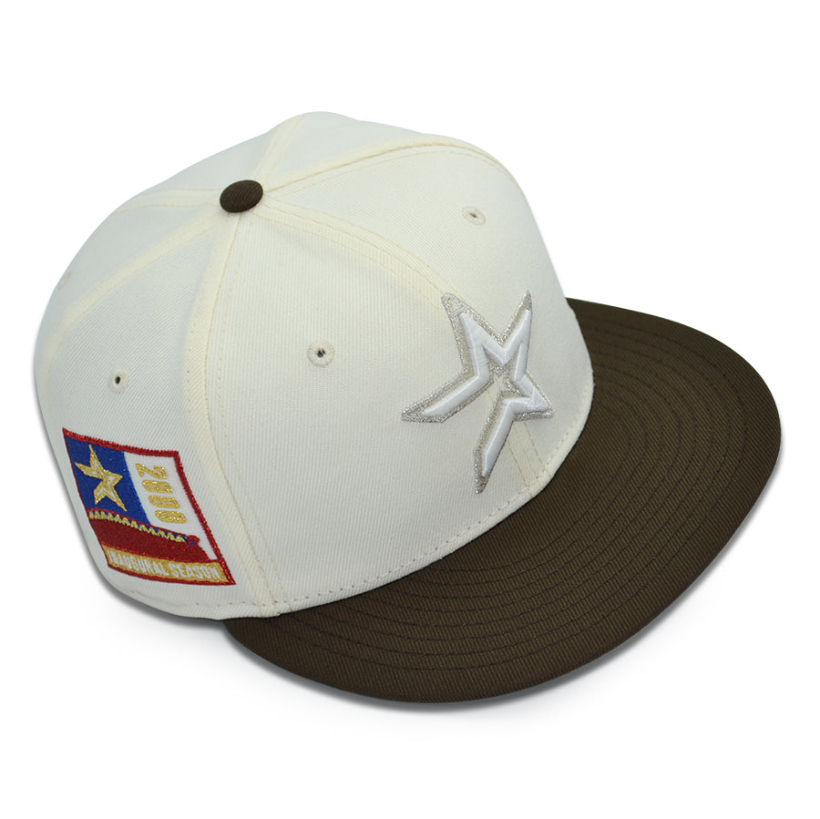 Houston Astros "TEXAS BOY 2.0" Exclusive New Era 59Fifty Fitted Hat - Chrome/Walnut