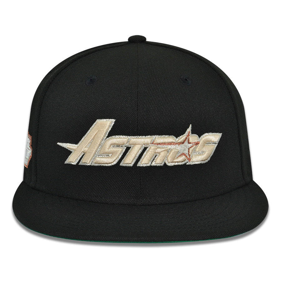 Houston Astros "TEXAS SMOKE" Exclusive New Era 59Fifty Fitted Hat - Smokie Black