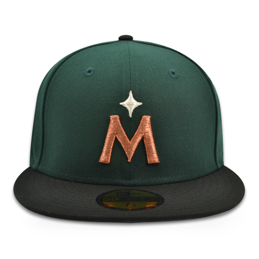 Minnesota Twins "THE MIGHTY" Exclusive New Era 59Fifty Fitted Hat - Dark Green/Black