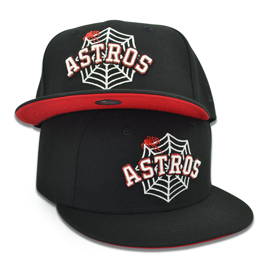 Houston Astros "THE SPIDEY" Exclusive New Era 59Fifty Fitted Hat - Black/Red UV