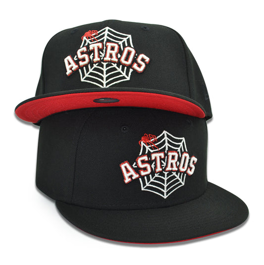 Houston Astros "THE SPIDEY" Exclusive New Era 59Fifty Fitted Hat - Black/Red UV