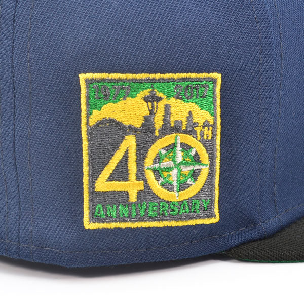 Seattle Mariners 40th ANNIVERSARY Exclusive New Era 59Fifty Fitted Hat - Navy/Black