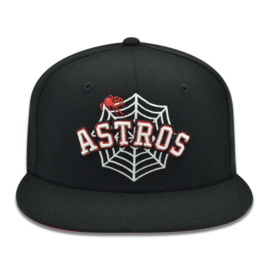 Houston Astros "THE SPIDEY" Exclusive New Era 59Fifty Fitted Hat - Black/Red UV