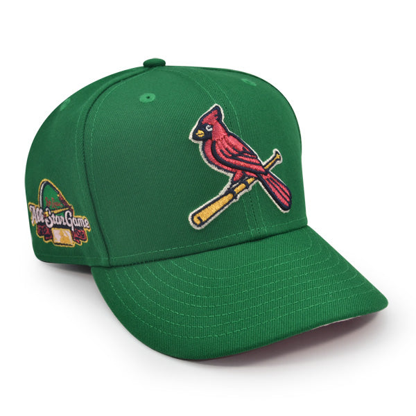 St.Louis Cardinals 2009 ALL-STAR GAME  Exclusive New Era 59Fifty Fitted Hat - Kelly Green/Pink UV