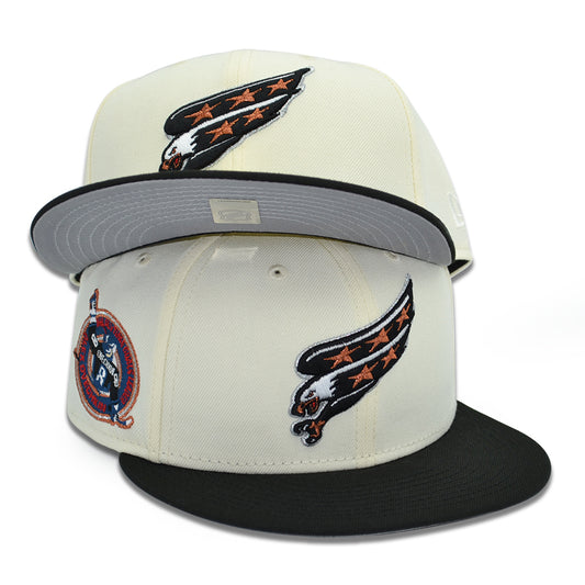 Washington Capitals "GOAL MACHINE" Exclusive New Era 59Fifty Fitted Hat - Chrome/Black