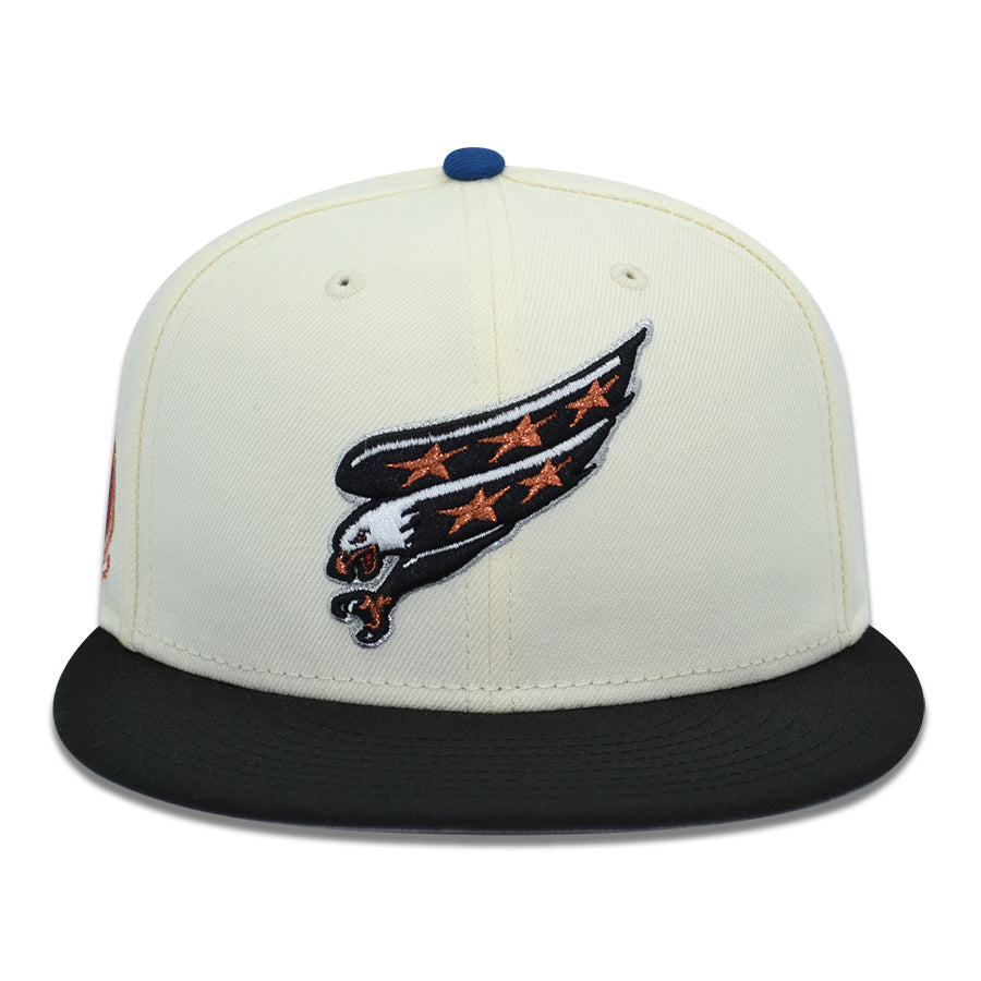 Washington Capitals "GOAL MACHINE" Exclusive New Era 59Fifty Fitted Hat - Chrome/Black