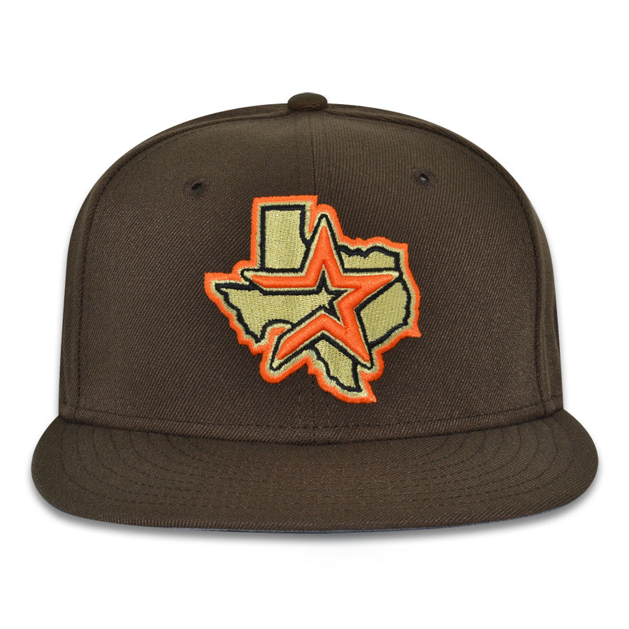 Houston Astros "CLASSIC RODEO" Exclusive New Era 59Fifty Fitted Hat - Walnut