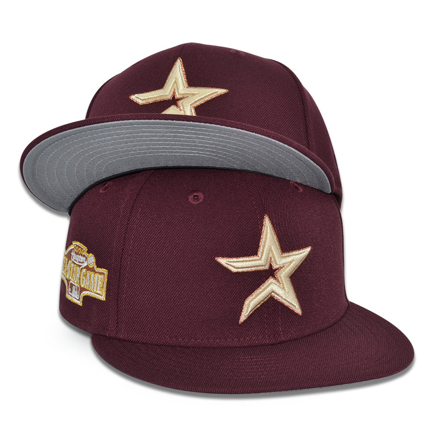 Houston Astros "FINE WINE" Exclusive New Era 59Fifty Fitted Hat - Maroon