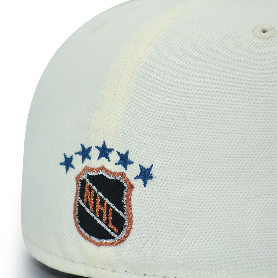 Washington Capitals "GOAL MACHINE" Exclusive New Era 59Fifty Fitted Hat - Chrome/Black