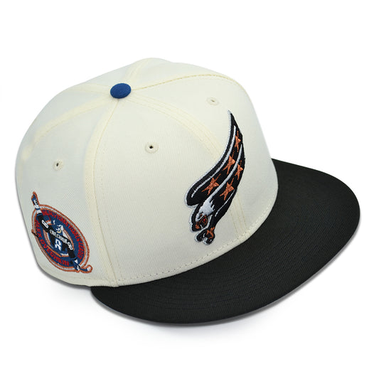 Washington Capitals "GOAL MACHINE" Exclusive New Era 59Fifty Fitted Hat - Chrome/Black