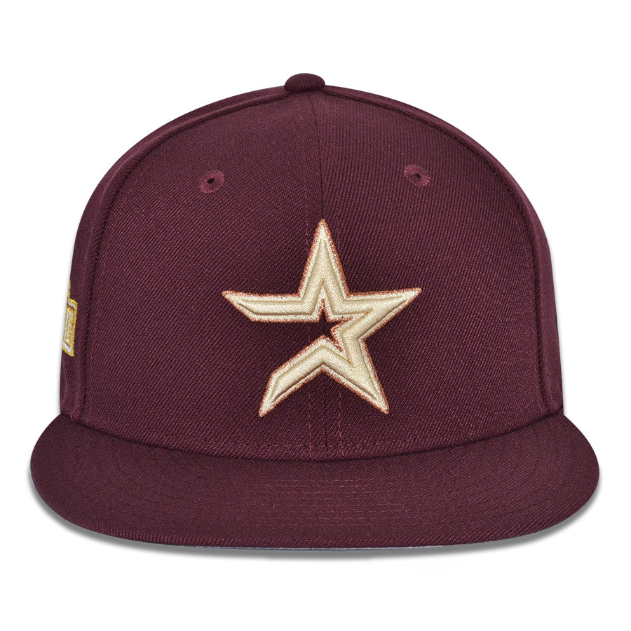 Houston Astros "FINE WINE" Exclusive New Era 59Fifty Fitted Hat - Maroon