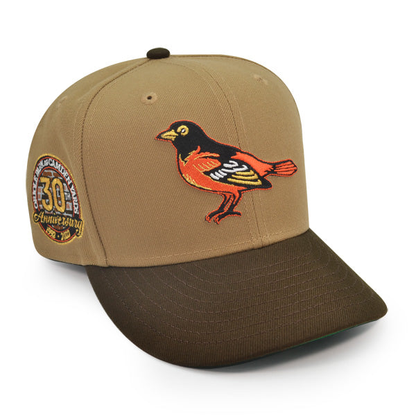 Baltimore Orioles 30th Anniversary Exclusive New Era 59Fifty Fitted Hat - Khaki/Walnut
