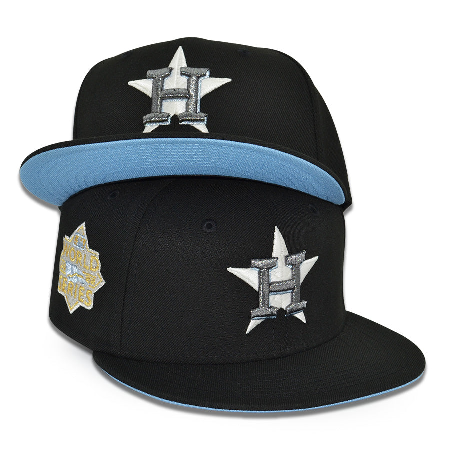 Houston Astros "BLACK 22' ICY" Exclusive New Era 59Fifty Fitted Hat - Black Icy