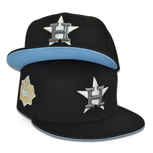 Houston Astros "BLACK 22' ICY" Exclusive New Era 59Fifty Fitted Hat - Black Icy