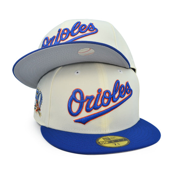 Baltimore Orioles 50th Anniversary Exclusive New Era 59Fifty Fitted Hat - Chrome/Royal