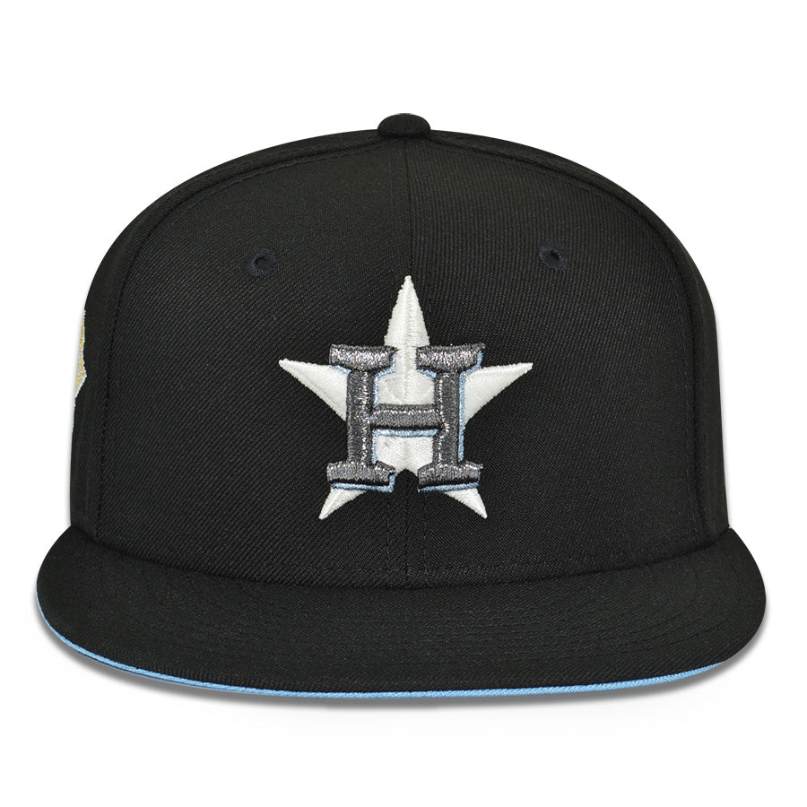 Houston Astros "BLACK 22' ICY" Exclusive New Era 59Fifty Fitted Hat - Black Icy