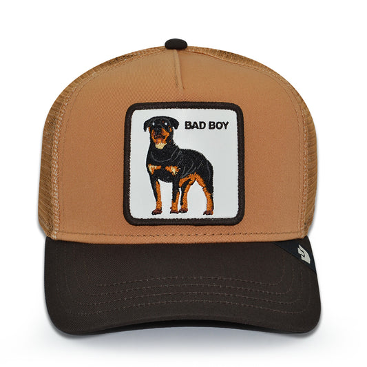 BAD BOY DAWG Goorin Bros Mesh Trucker Snapback Hat -Heat/Ground