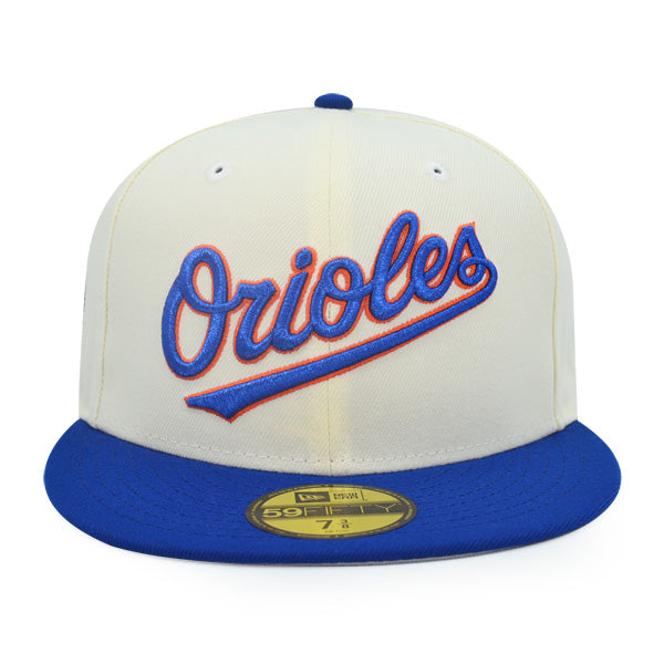 Baltimore Orioles 50th Anniversary Exclusive New Era 59Fifty Fitted Hat - Chrome/Royal