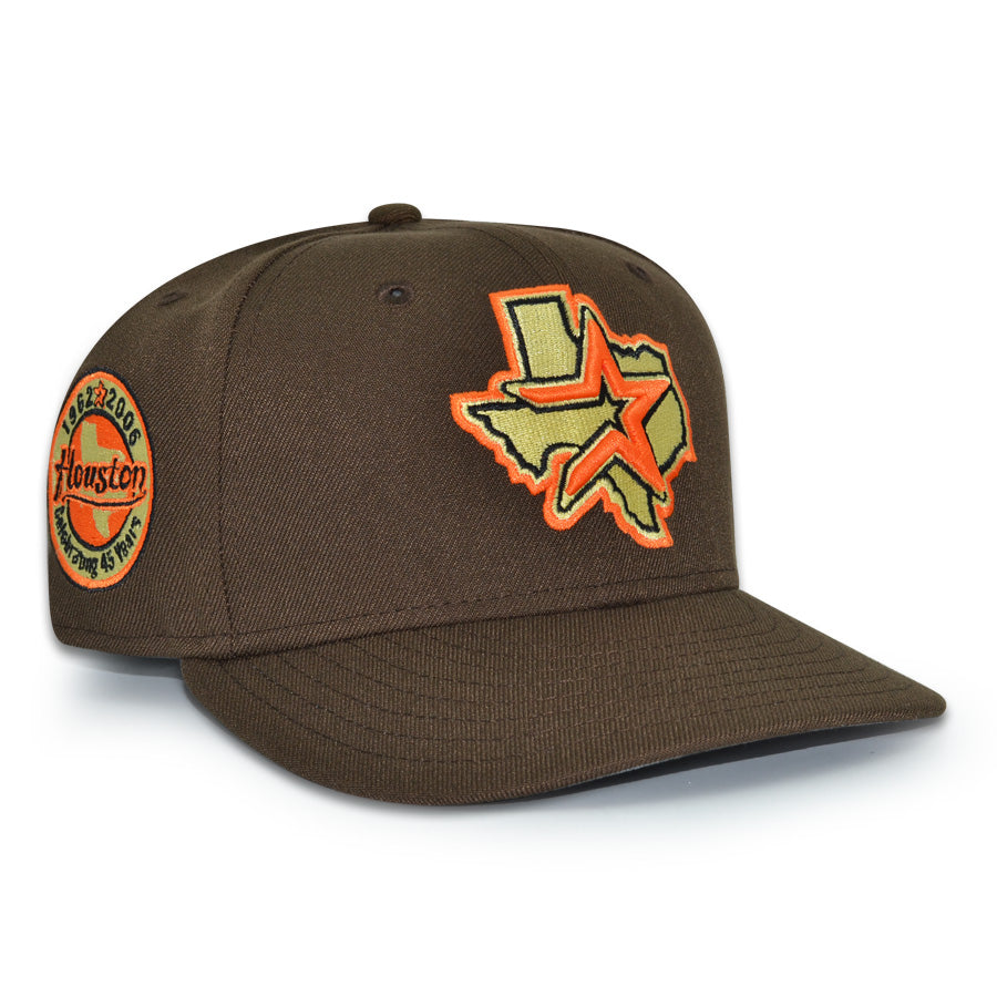 Houston Astros "CLASSIC RODEO" Exclusive New Era 59Fifty Fitted Hat - Walnut