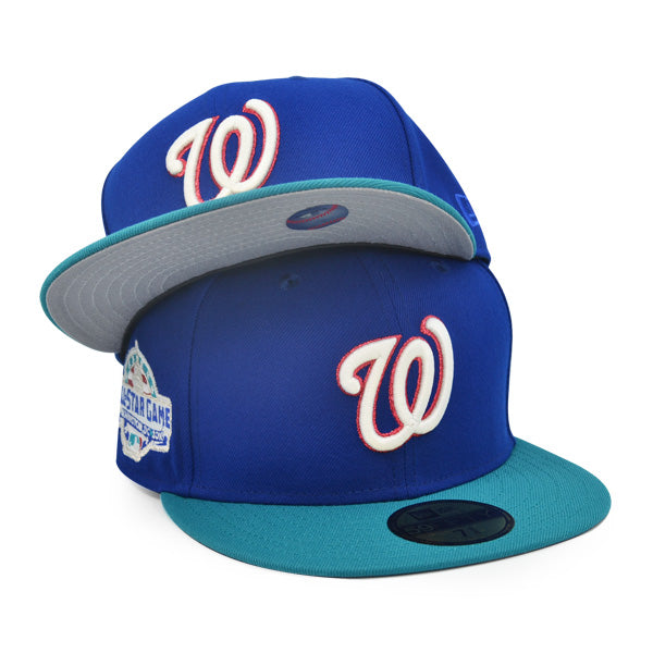 Washington Nationals 2018 ALL-STAR GAME  Exclusive New Era 59Fifty Fitted Hat - Lt Royal/Aqua