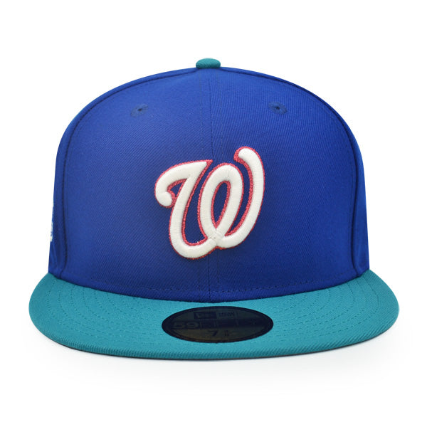 Washington Nationals 2018 ALL-STAR GAME  Exclusive New Era 59Fifty Fitted Hat - Lt Royal/Aqua