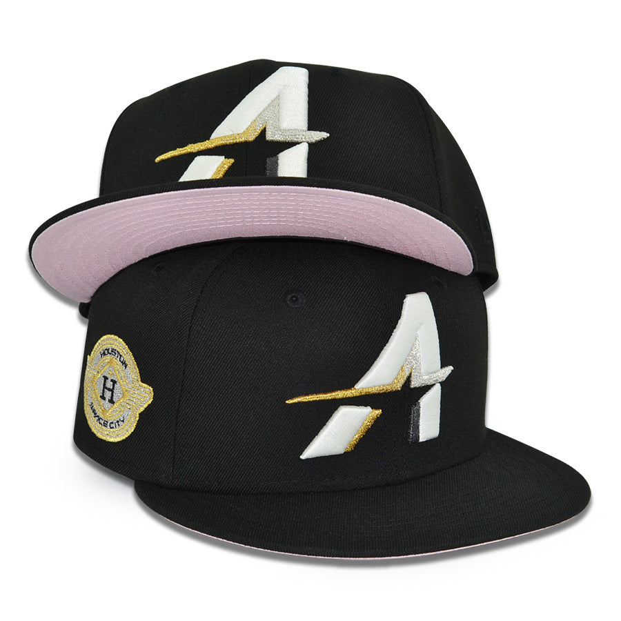 Houston Astros "CITY CONNECT PINKY" Exclusive New Era 59Fifty Fitted Hat - Black/Pinky UV