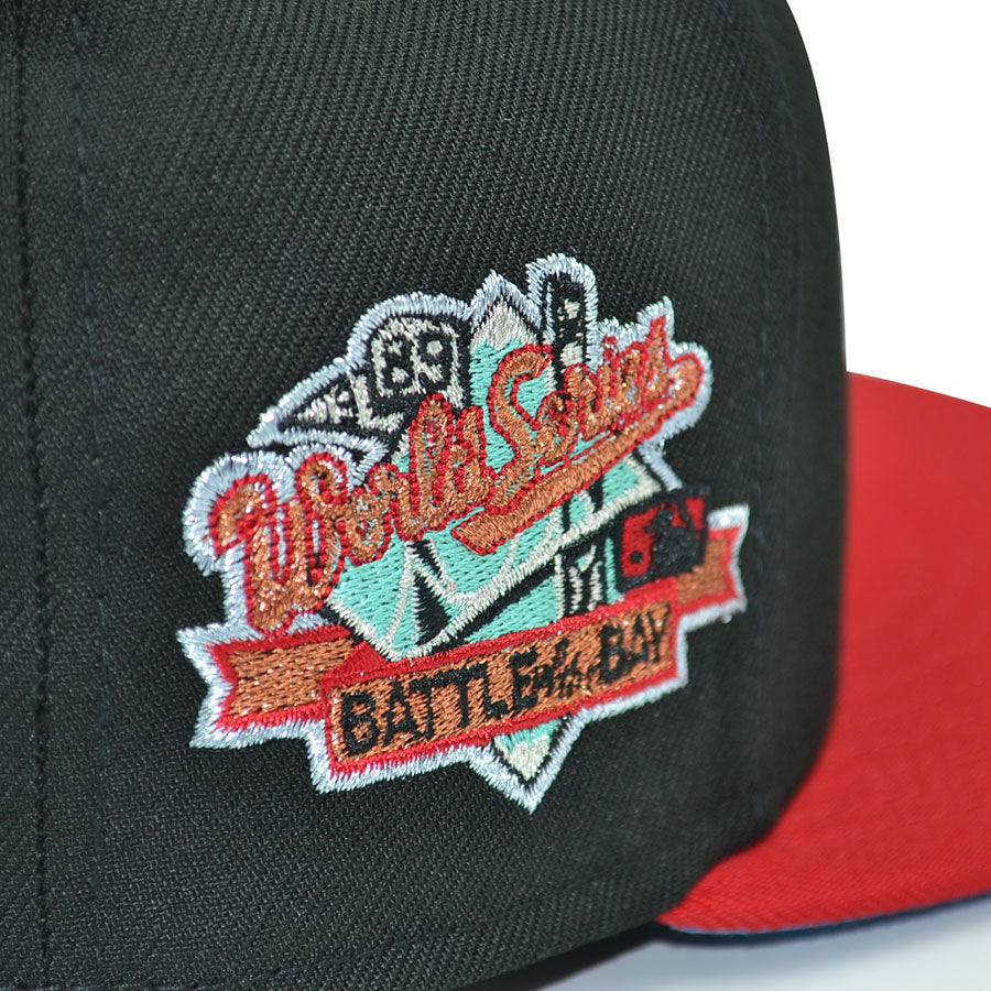 Oakland Athletics "AQUA LAD" Exclusive New Era 59Fifty Fitted Hat - Black/Red/Sky
