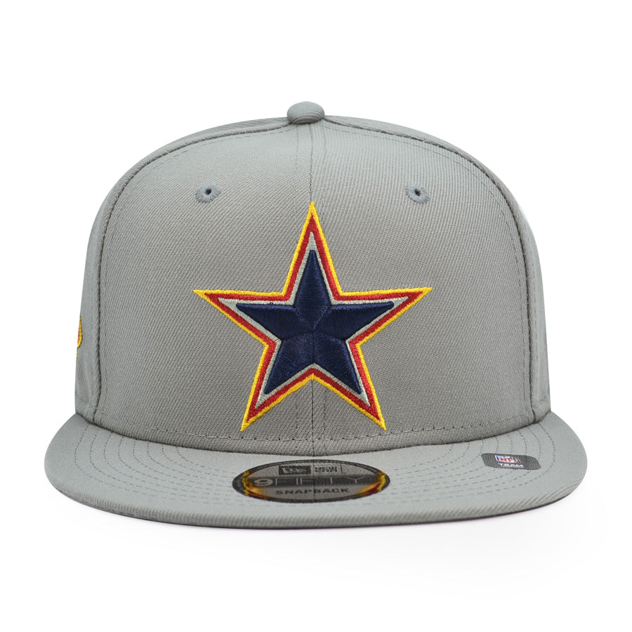 Dallas Cowboys New Era Exclusive SUPER BOWL XXVlll 9Fifty Snapback Hat - Gray