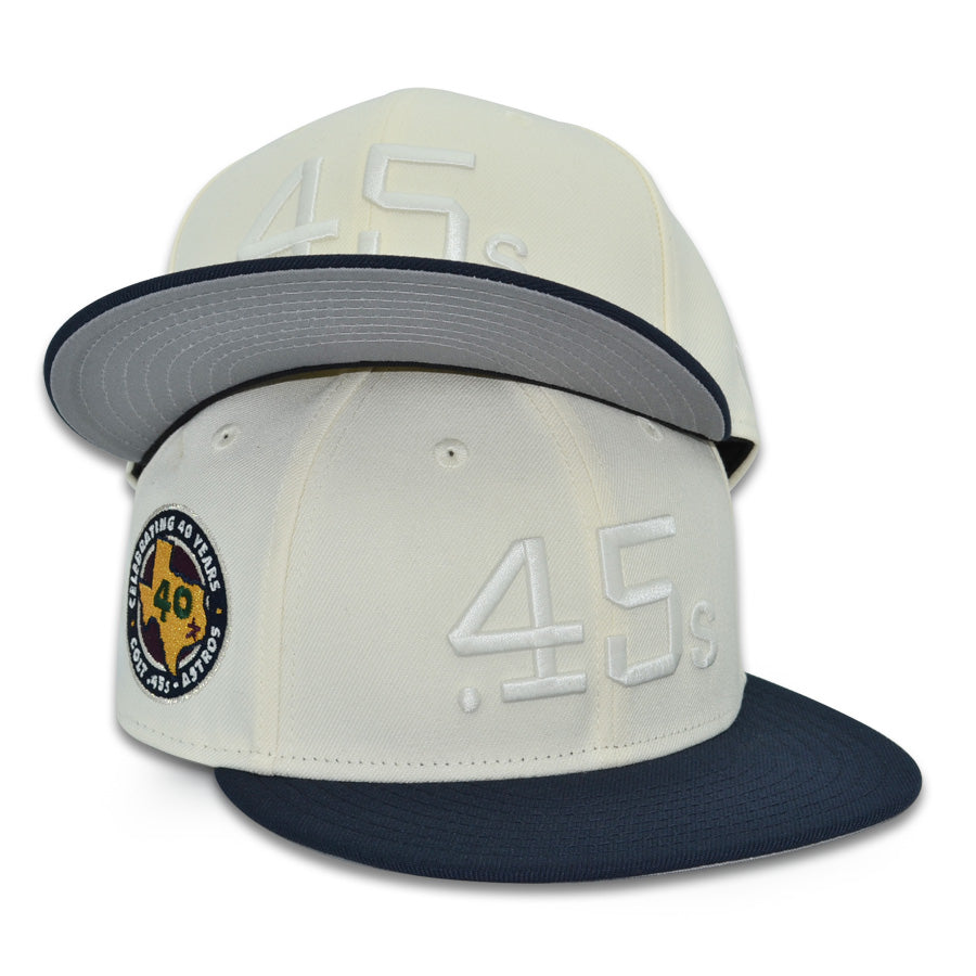 Houston Colt 45's "SP GHOST" Exclusive New Era 59Fifty Fitted Hat - Chrome/Nightshift