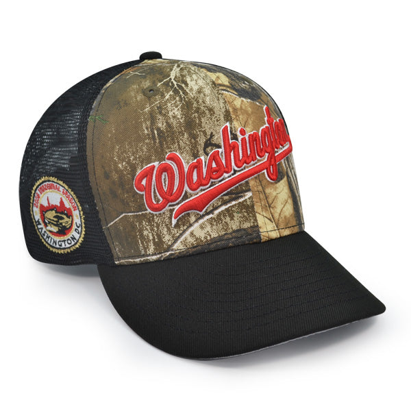 Washington Nationals 2008 INAUGURAL SEASON Trucker Exclusive New Era 59Fifty Fitted Hat - Real Tree Camo/Mesh