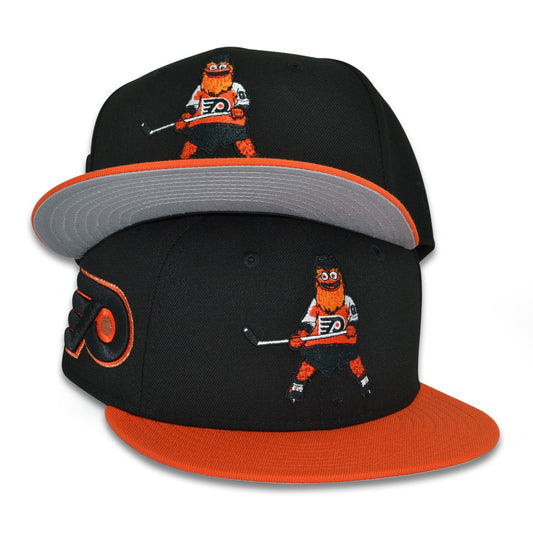 Philadelphia Flyers "GRITTY" Exclusive New Era 59Fifty Fitted Hat - Black/Orange
