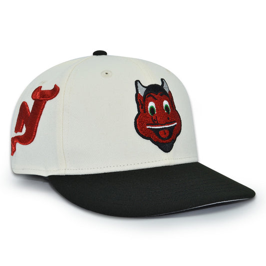 New Jersey Devils "NJ DEVIL" Exclusive New Era 59Fifty Fitted Hat - Chrome/Black