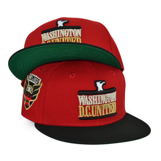 D.C. United "D-C-U" Exclusive New Era 59Fifty Fitted MLS Hat - Red Black