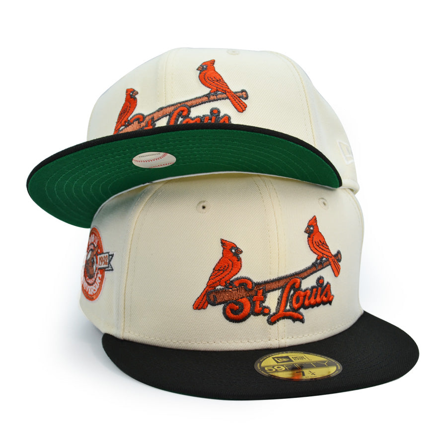 St.Louis Cardinals 100th Anniversary New Era Exclusive 59Fifty Fitted Hat - Chrome/Black