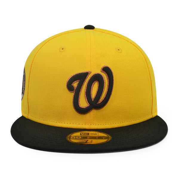 Washington Nationals 1969 ALL-STAR GAME 100th ANNIVERSARY Exclusive New Era 59Fifty Fitted Hat - Canary Yellow/Black