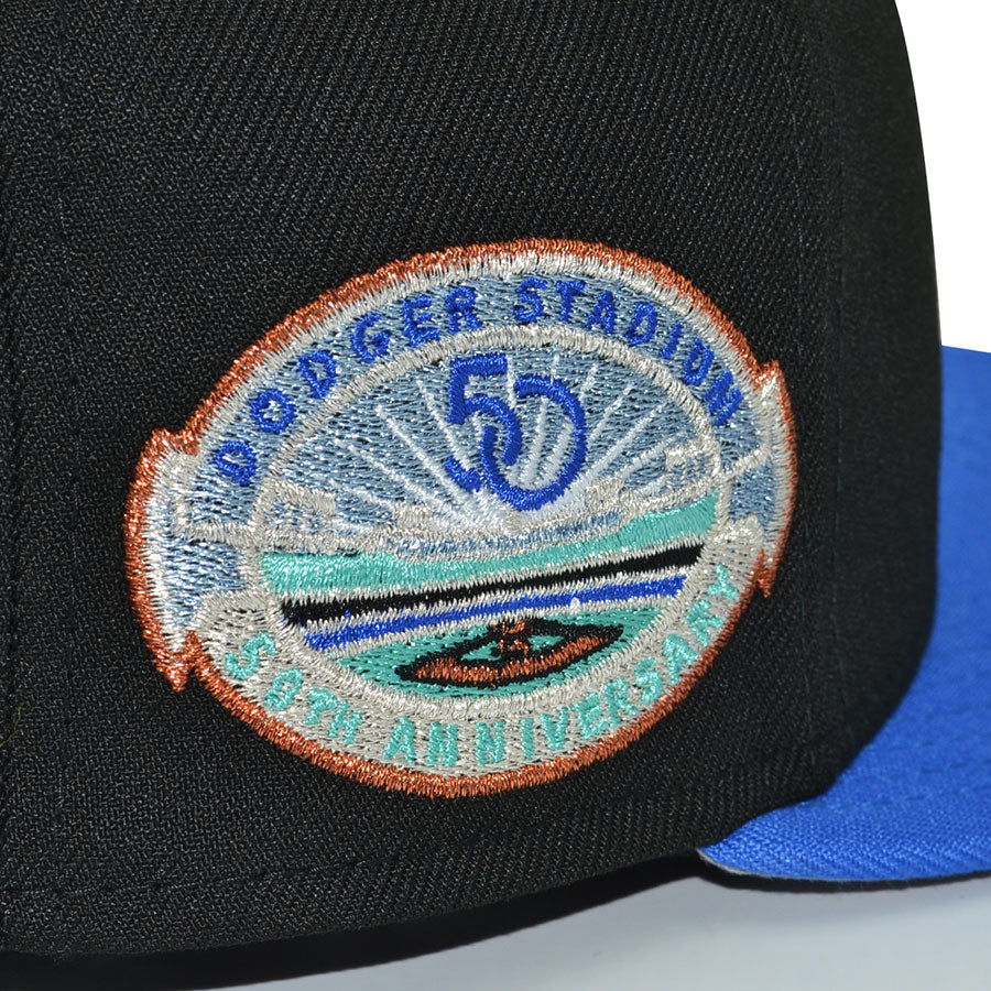 Los Angeles Dodgers "MAGICAL MAZE" Exclusive New Era 59Fifty Fitted Hat - Black/Blue Bead