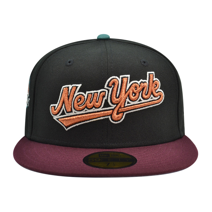 New York Mets 50th Anniversary New Era Exclusive 59Fifty Fitted Hat - Black/Maroon