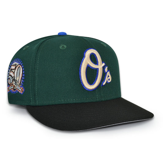 Baltimore Orioles "50th STATE" Exclusive New Era 59Fifty Fitted Hat - Dark Green/Black