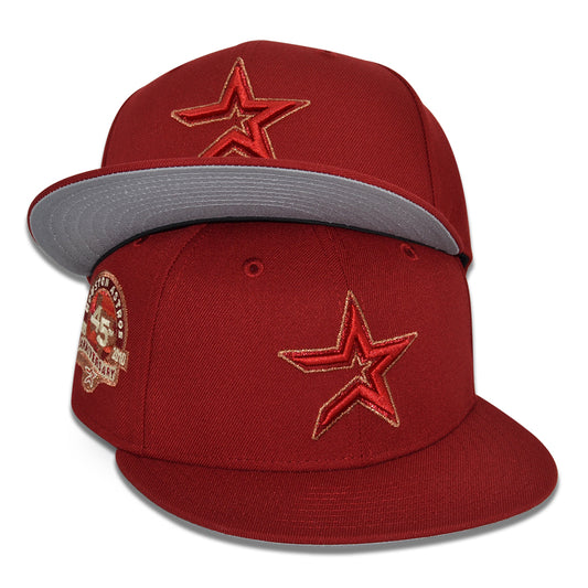 Houston Astros "CRUMBS 2 BRICKS" Exclusive New Era 59Fifty Fitted Hat - H Red