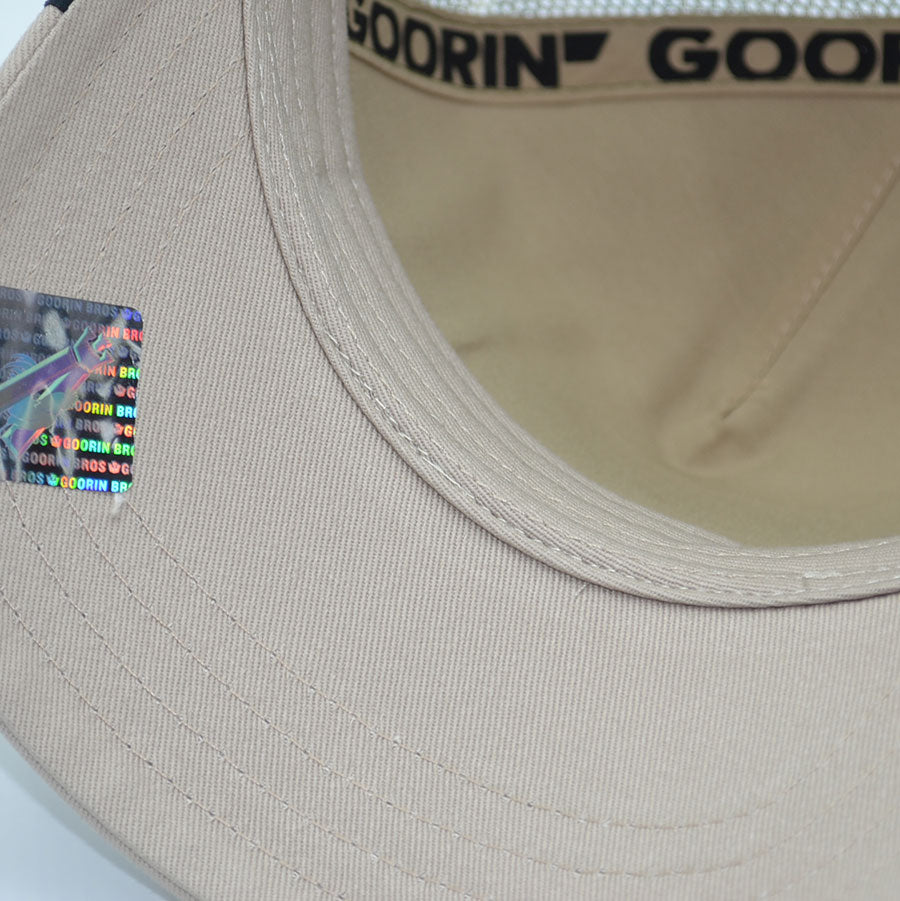 REPRESENT EAGLE Real Tree Edge Goorin Bros Mesh Trucker Snapback Hat - Real Tree Camo/Beige