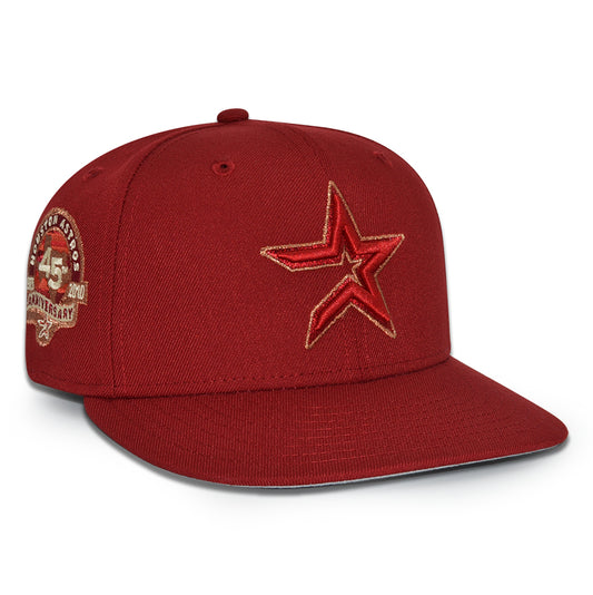 Houston Astros "CRUMBS 2 BRICKS" Exclusive New Era 59Fifty Fitted Hat - H Red