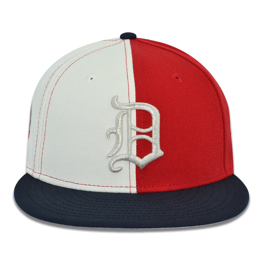 Detroit Tigers "DANA" Exclusive New Era 59Fifty Fitted Hat - Chrome/Red/Navy