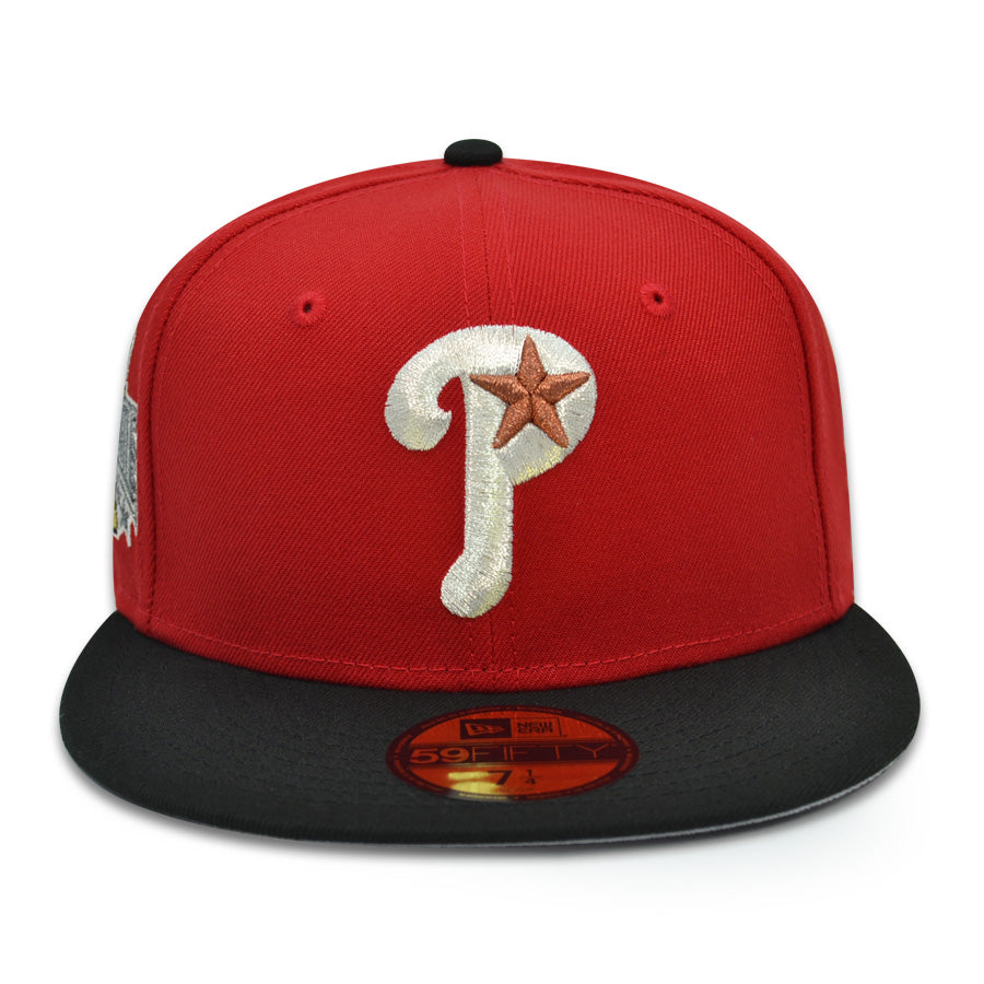 Philadelphia Phillies "DREAMS WORTH MORE THAN MONEY" Exclusive New Era 59Fifty Fitted Hat - Scarlet/Black