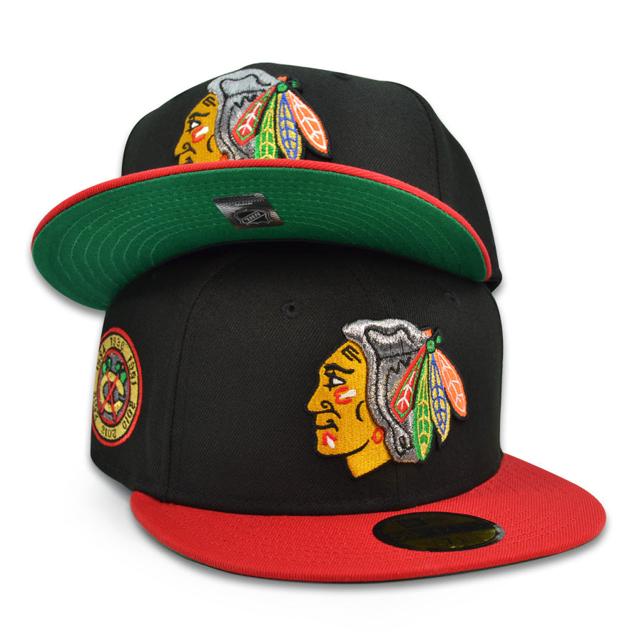 Chicago Blackhawks "THE 86TH" Exclusive New Era 59Fifty Fitted Hat - Black/Scarlet