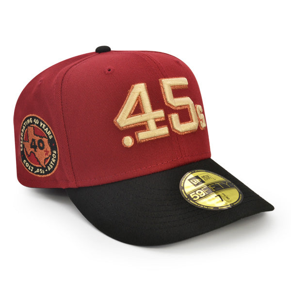 Houston Colt 45's 40th ANNIVERSARY Exclusive New Era 59Fifty Fitted Hat – Brick/Black