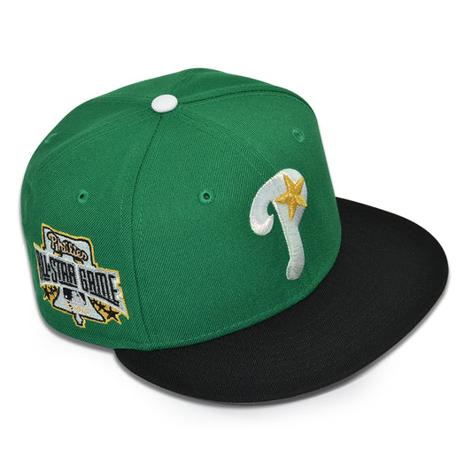 Philadelphia Phillies "FLY PHILLY FLY" Exclusive New Era 59Fifty Fitted Hat - Kelly/Black