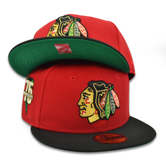 Chicago Blackhawks "T-HAWK" Exclusive New Era 59Fifty Fitted Hat - Scarlet/Black