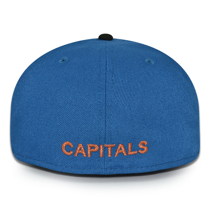 Washington Capitals "3PC SCREAMING EAGLE" Exclusive New Era 59Fifty Fitted Hat - Chrome/Black/Seashore Blue