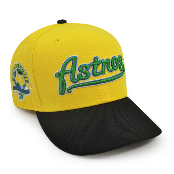 Houston Astros 45th ANNIVERSARY Exclusive New Era 59Fifty Fitted Hat - Yellow/Black